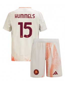 Billige AS Roma Mats Hummels #15 Bortedraktsett Barn 2024-25 Kortermet (+ Korte bukser)